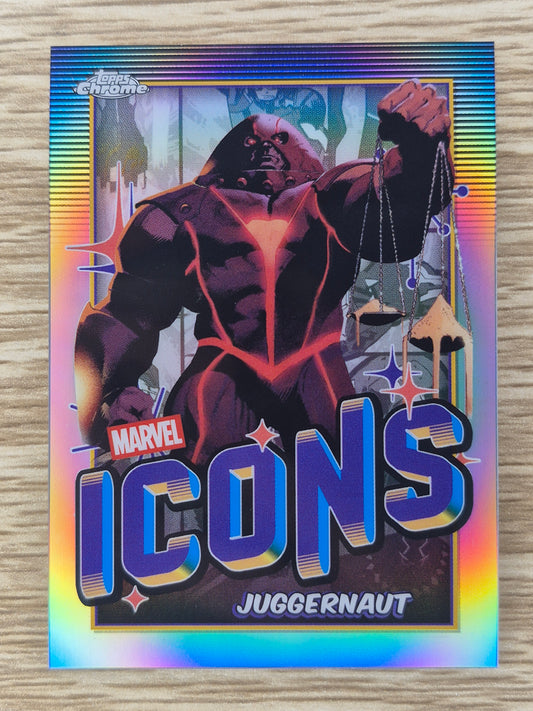 2025 Topps Chrome Marvel - JUGGERNAUT - Marvel Icons Refractor #MI -10