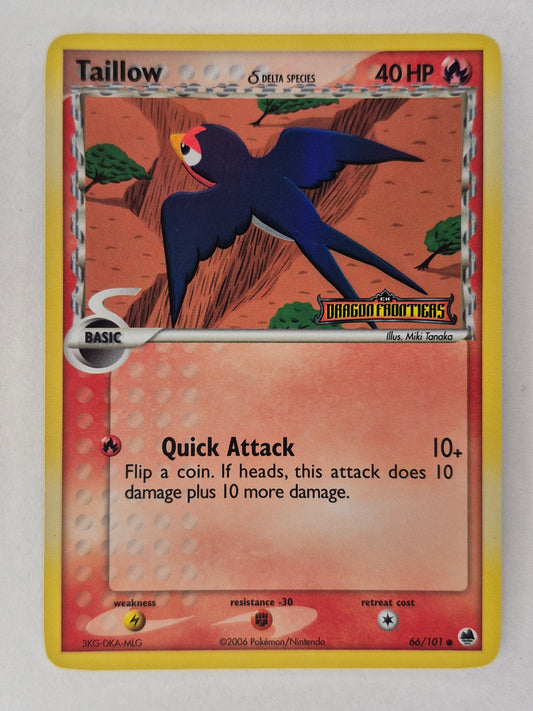 2006 Taillow 66/101 Dragon Frontiers Stamped Reverse Holo Pokemon NM/LP