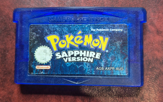 Pokemon Game Boy Advance Sapphire Version AUS PAL NEW Battery Tested & Cleaned