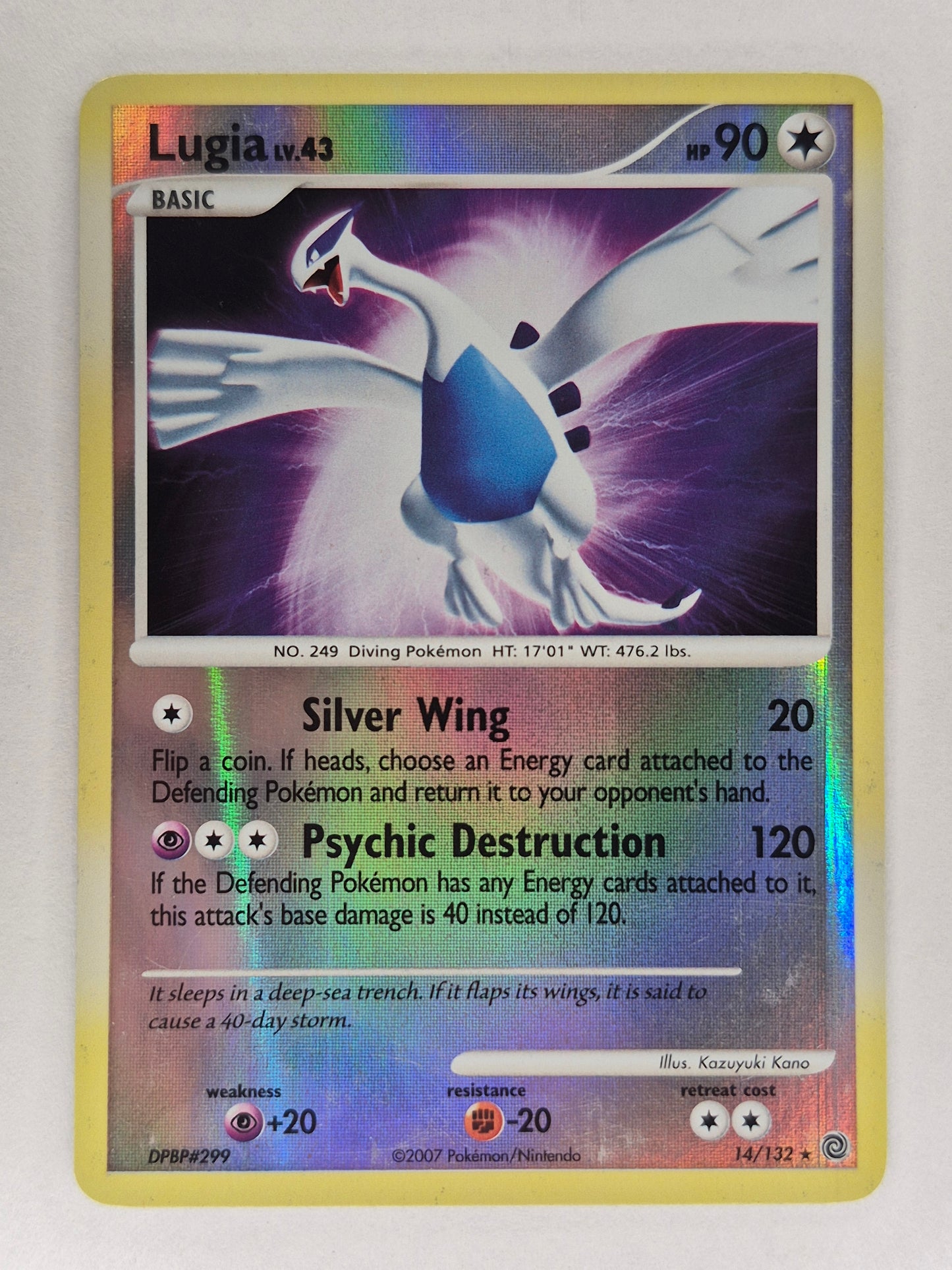 Pokémon TCG Lugia Secret Wonders 14/132 Holo Holo Rare LP