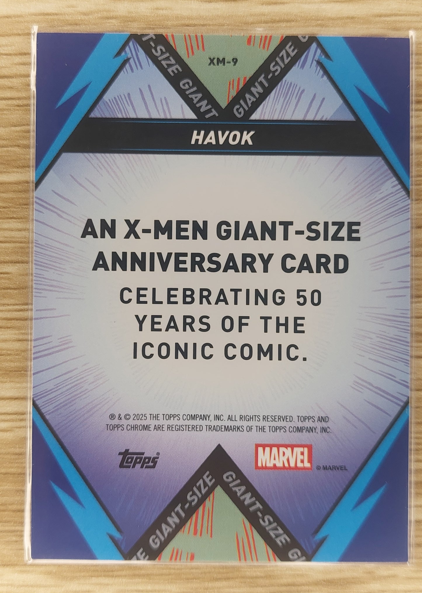 Topps Chrome Marvel 2025 Havok Giant Size Refractor #XM-9