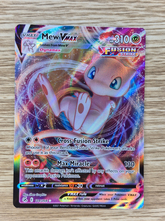 Pokémon TCG Mew VMAX Fusion Strike 114/264 Holo Ultra Rare