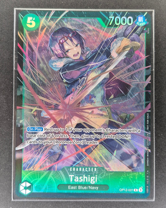 One Piece TCG - Tashigi OP12-031 - Store Treasure Cup November 2025 Alt Art Sealed