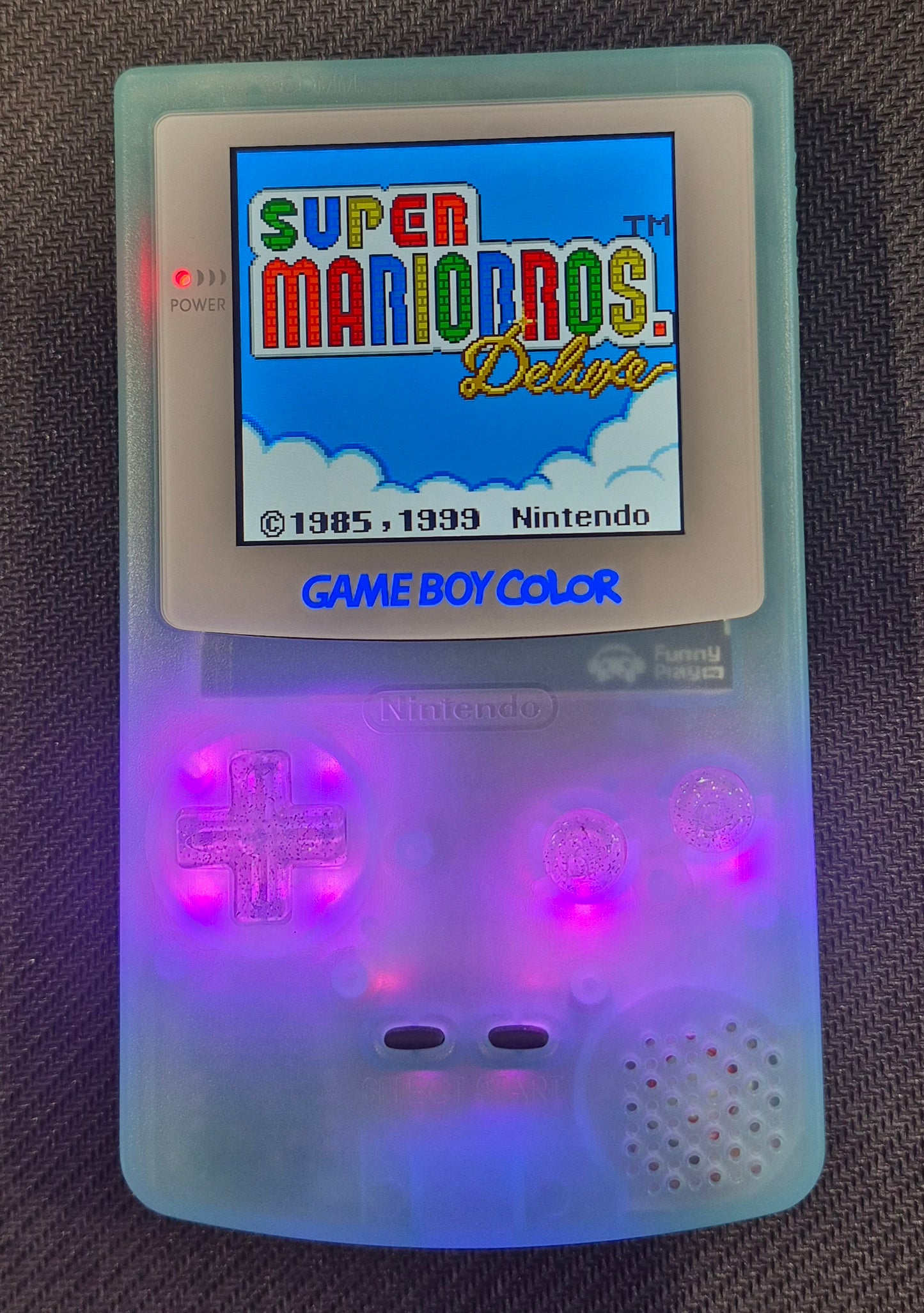 Nintendo Gameboy Color Console NEW Backlit Screen/Color buttons & rechargeable.