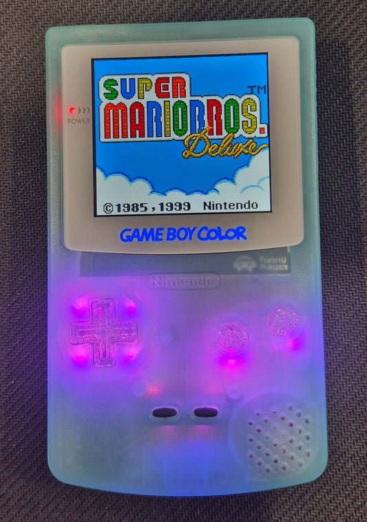 Nintendo Gameboy Color Console NEW Backlit Screen/Color buttons & rechargeable.
