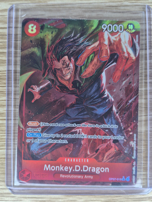 Monkey D.Dragon Alt Art OP07-015 500 Years In The Future One Piece TCG