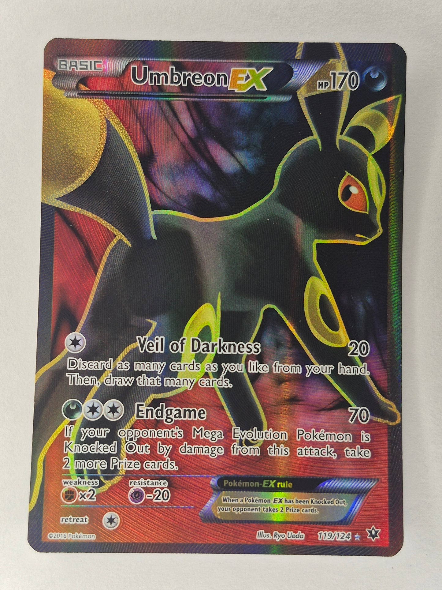 2016 Pokemon TCG - Umbreon EX 119/124 Fates Collide LP