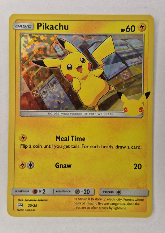 Pokemon TCG McDonalds Promo 25th Anniversary - Holo Pikachu 25/25 - NM
