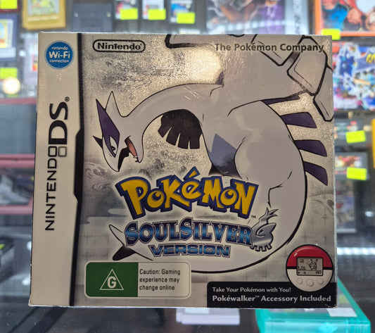 2010 Nintendo DS Pokémon Soul Silver Version in Box w/pokewalker