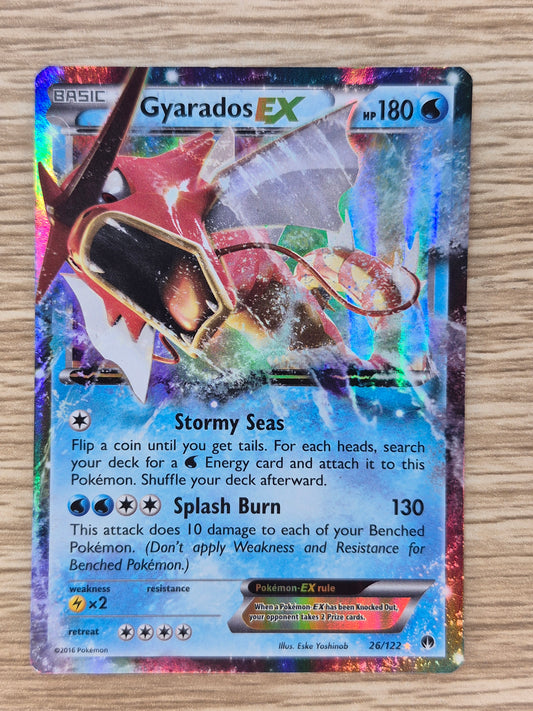 2016 Pokemon Breakpoint Gyarados EX #26/122 Full Art Rare Holo