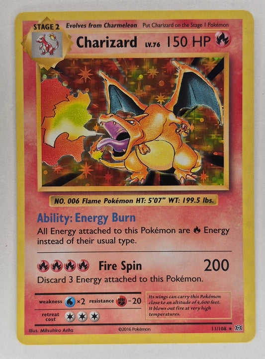 2016 Pokemon Evolutions 11/108 Charizard Holo LP