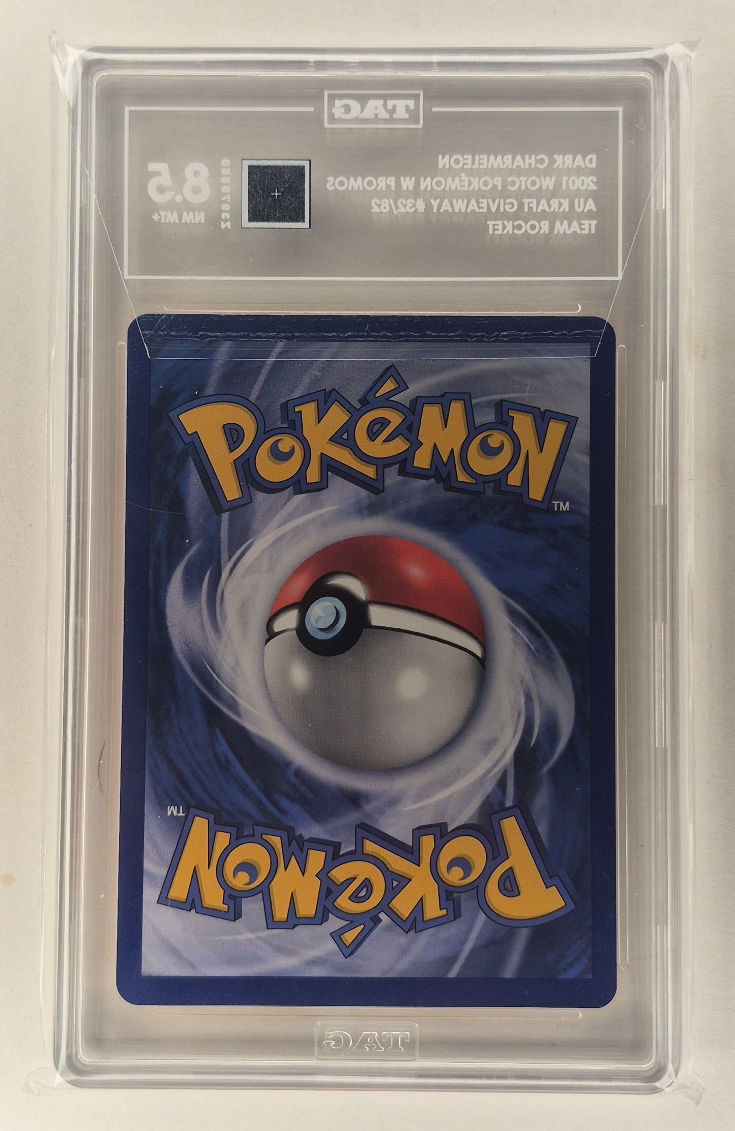2001 Pokemon Dark Charmeleon Kraft Gold Stamp Promo 32/82 TAG 8.5 NM-MT+