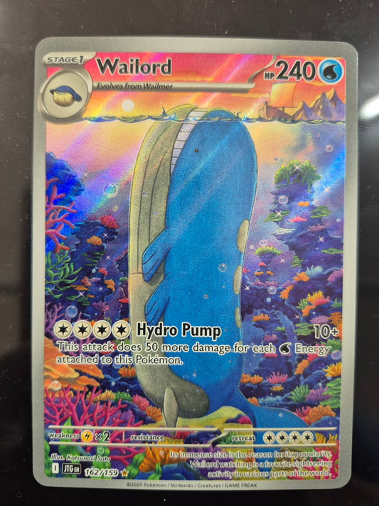 Pokemon Journey Together Wailord Illustration Rare 162/159