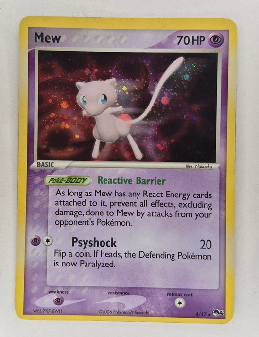 Mew 4/17 POP Series 4 Promo Pokemon Card Holo Foil Rare LP/MP