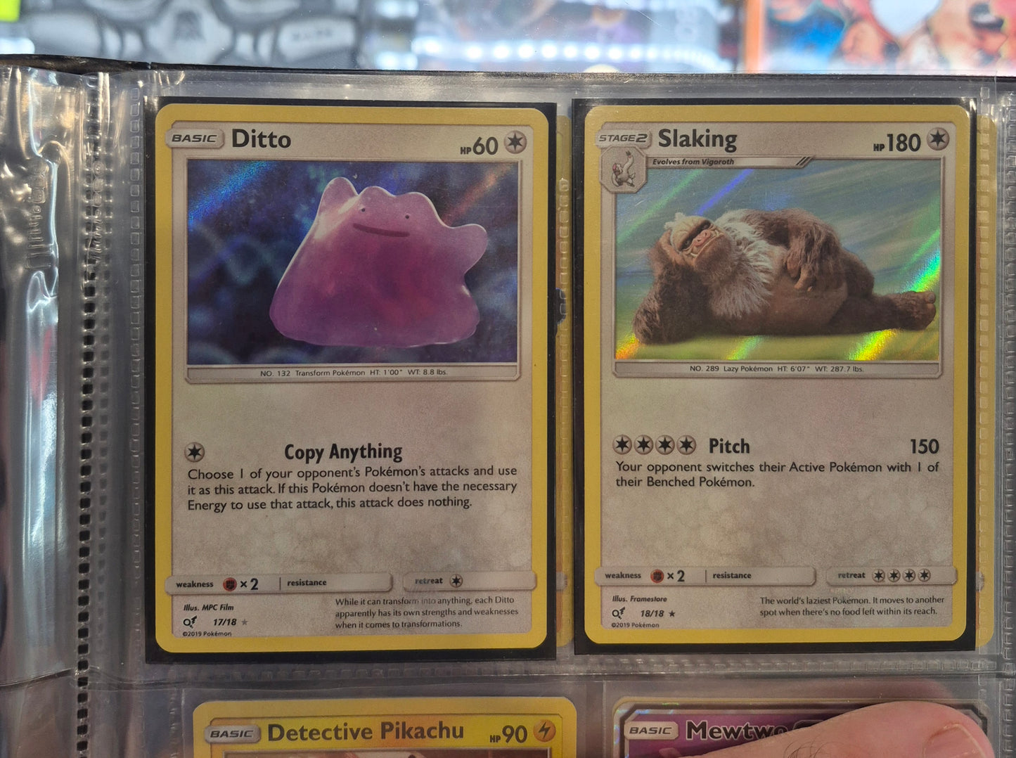 Pokemon TCG - Full Complete Set Detective Pikachu 18/18 - NM + 8 Promos in Binder