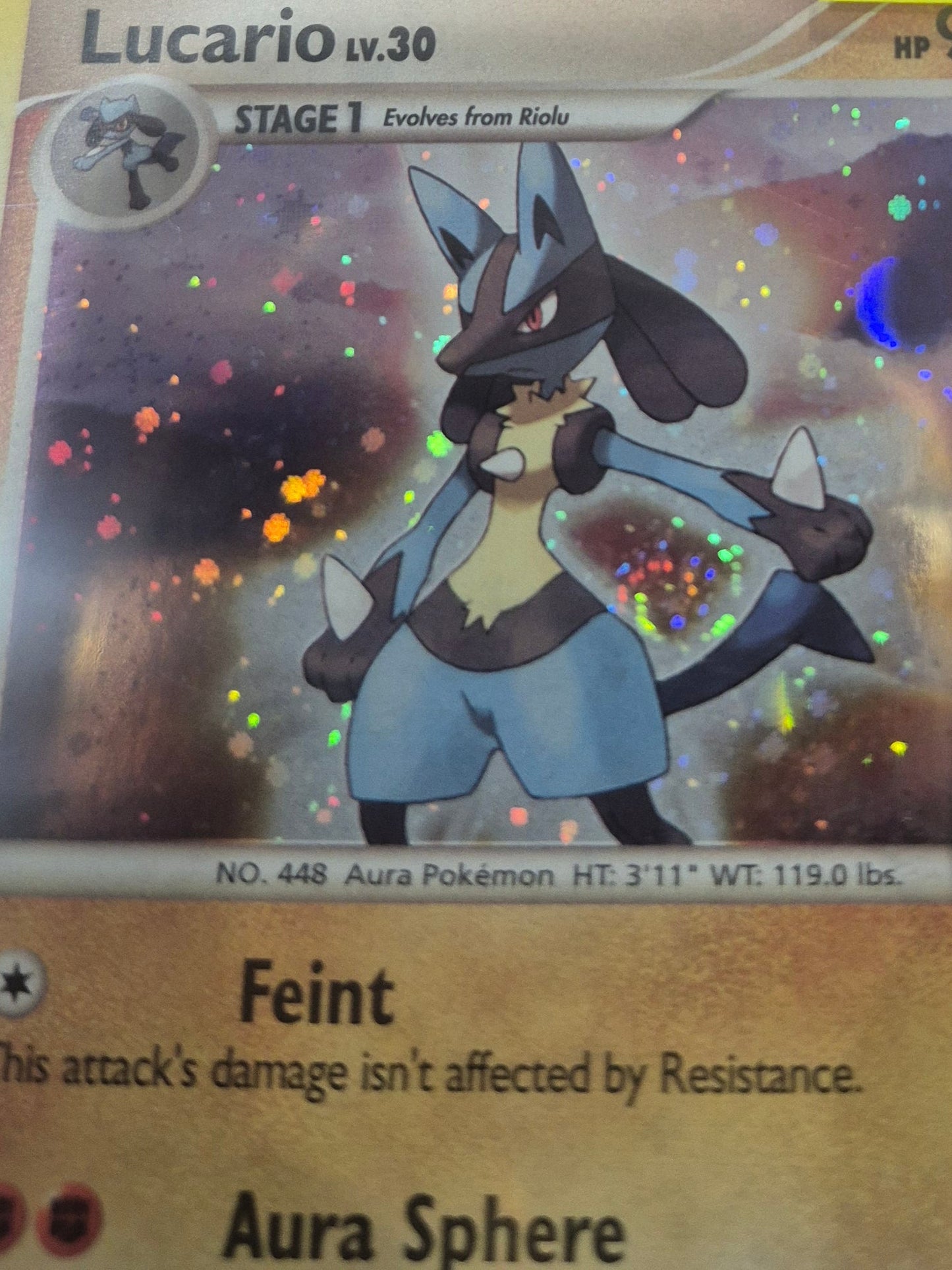 2007 Pokémon Diamond & Pearl 6/130 Lucario Holo TAG 7.5 PSA(Fart Swirl)