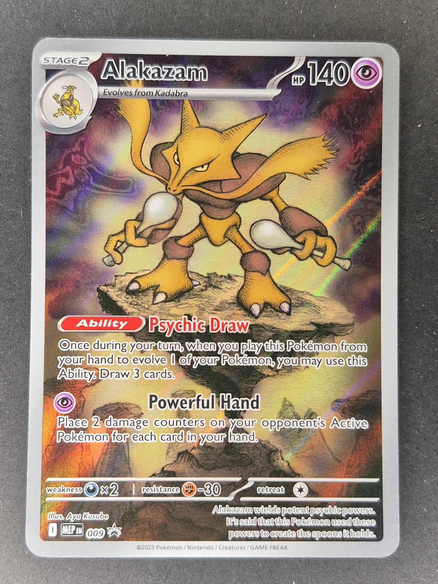 Alakazam MEP 009 | Black Star Promo | Mega Evolution | Pokemon Card