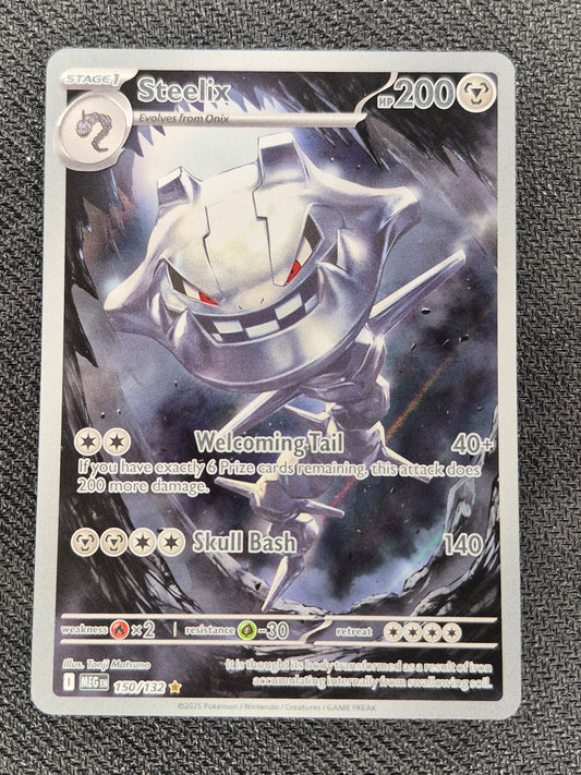 Steelix 150/132 - Mega Evolution - Illustration Rare - Pokemon TCG Nm