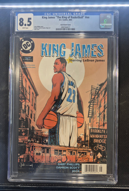 KING JAMES #1 DC COMICS 2004 LEBRON JAMES Powerade 1st Comic CGC 8.5 Jock Variant