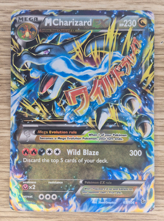 2014 Pokemon  M Mega Charizard EX 069/106 Full Art Holo Flashfire LP