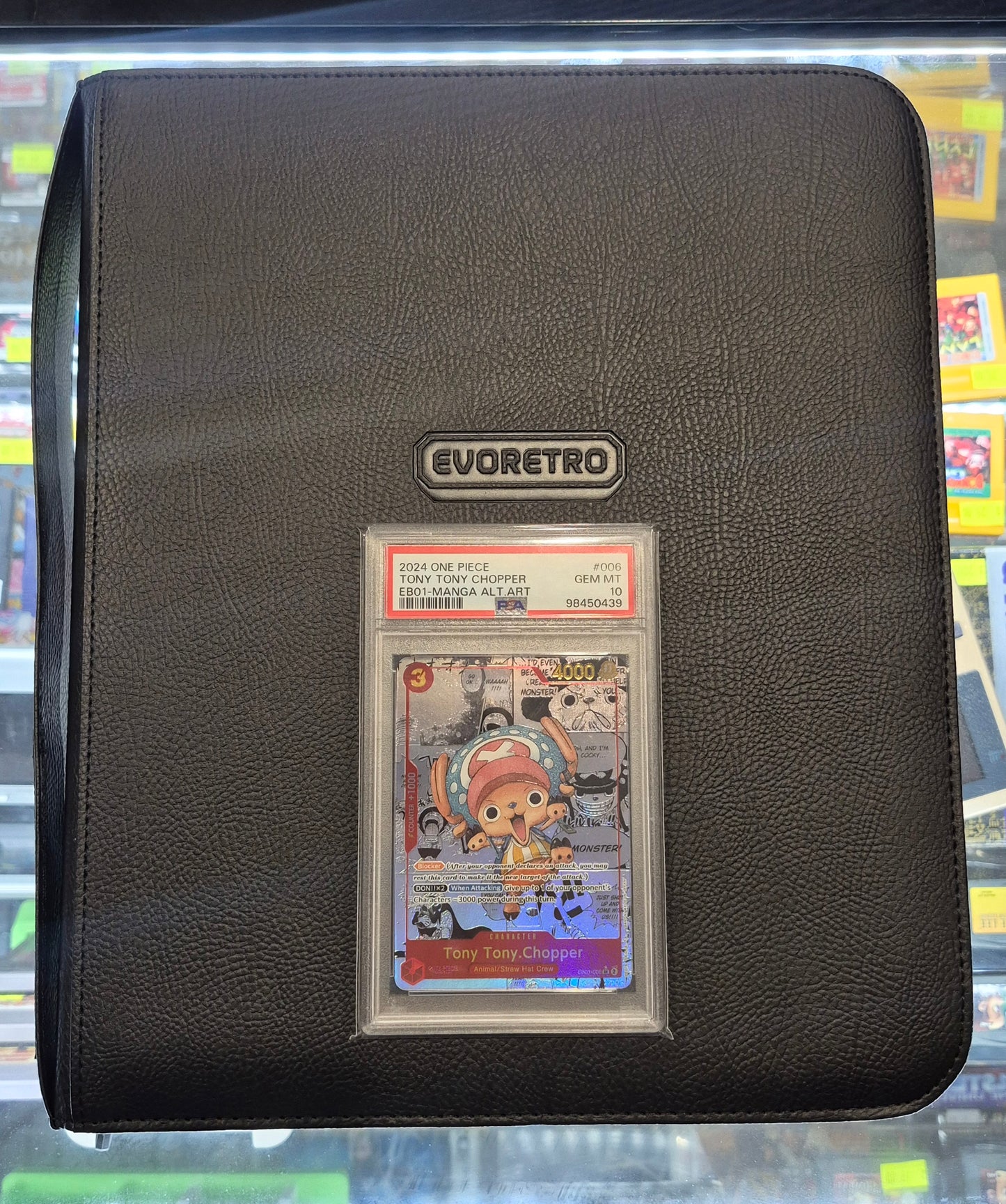 2024 One-Piece EB-01 Master Set inc,Tony,Tony Chopper Manga PSA 10 - Top Loader Binder.