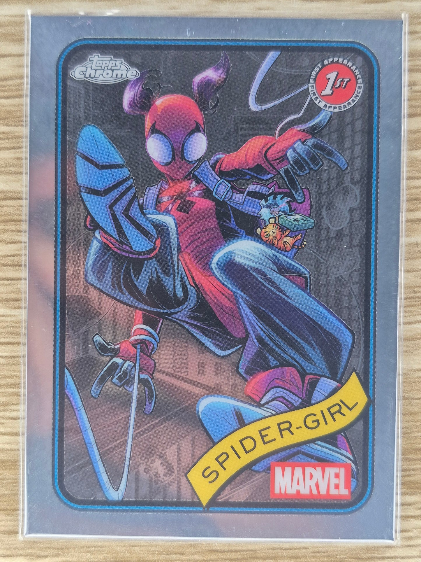 2025 Topps Chrome Marvel 1st Appearance of SPIDER-GIRL Base Card #143 NR MT