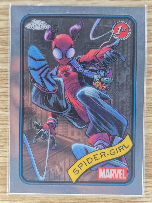 2025 Topps Chrome Marvel 1st Appearance of SPIDER-GIRL Base Card #143 NR MT