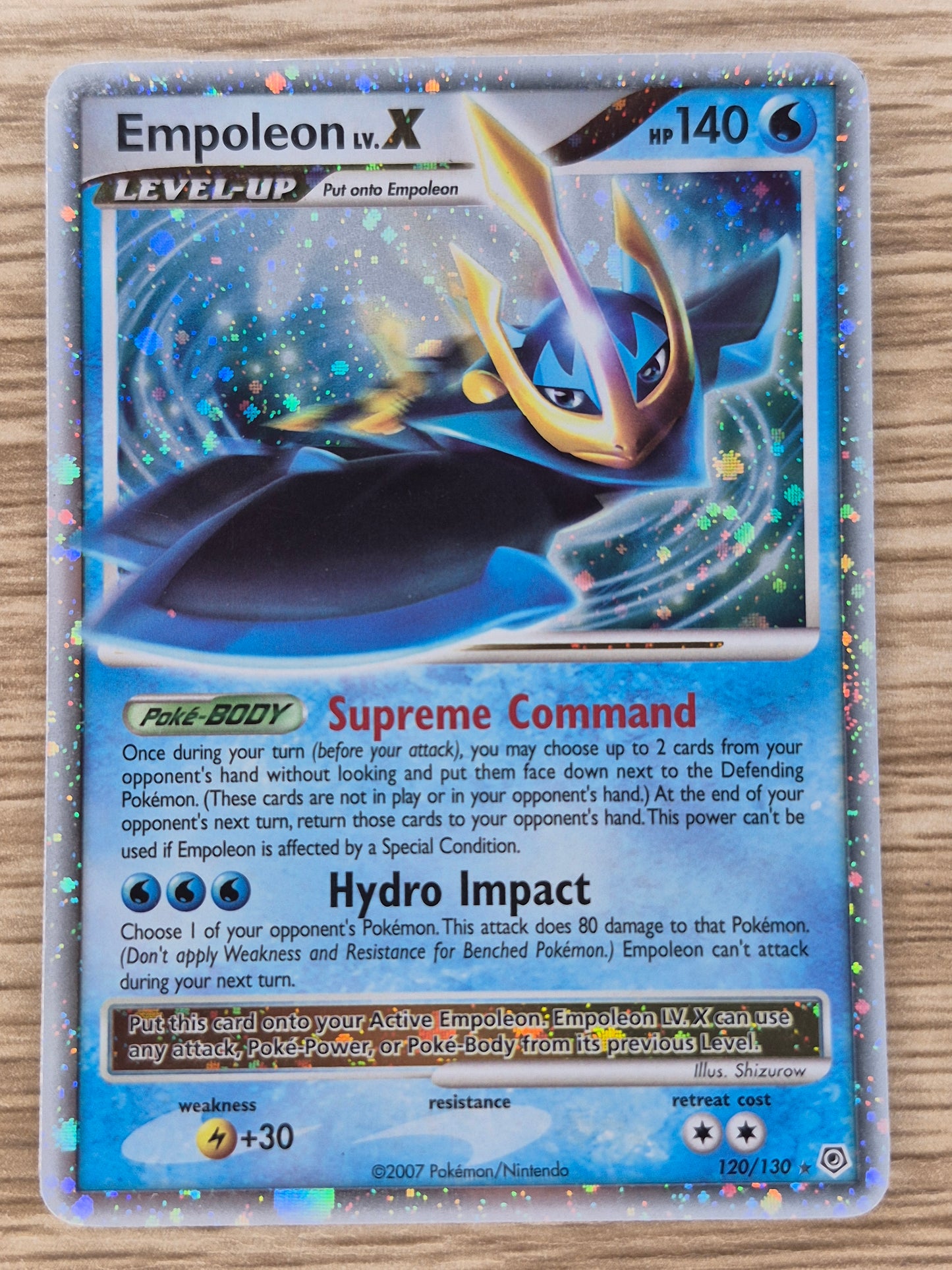 Pokémon TCG Empoleon LV.X Diamond & Pearl 120/130 Holo Rare Holo LV.X LP