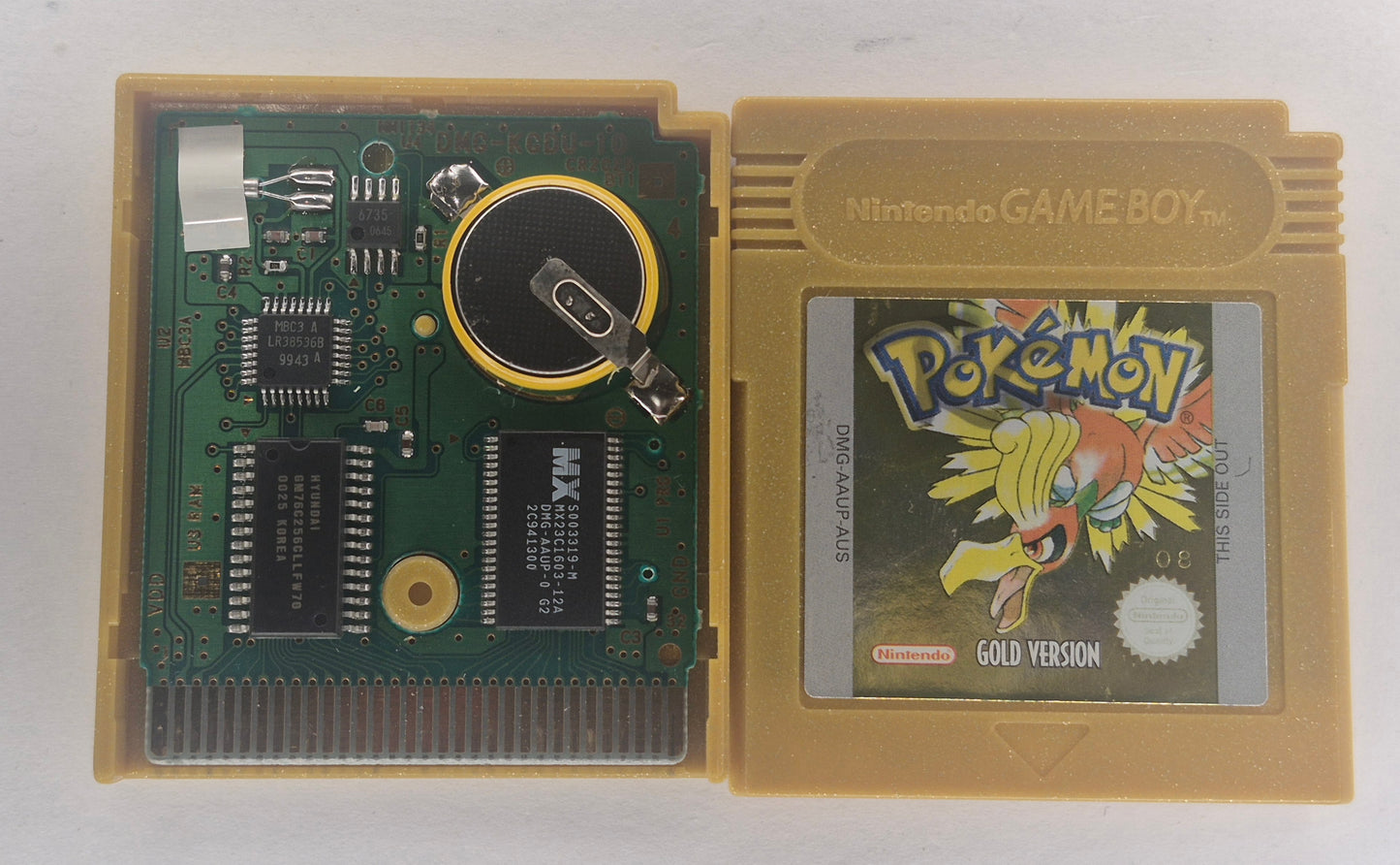 🔥  NEW BATTERY🔥 Pokemon Gold Version, Nintendo Gameboy AUS PAL Tested