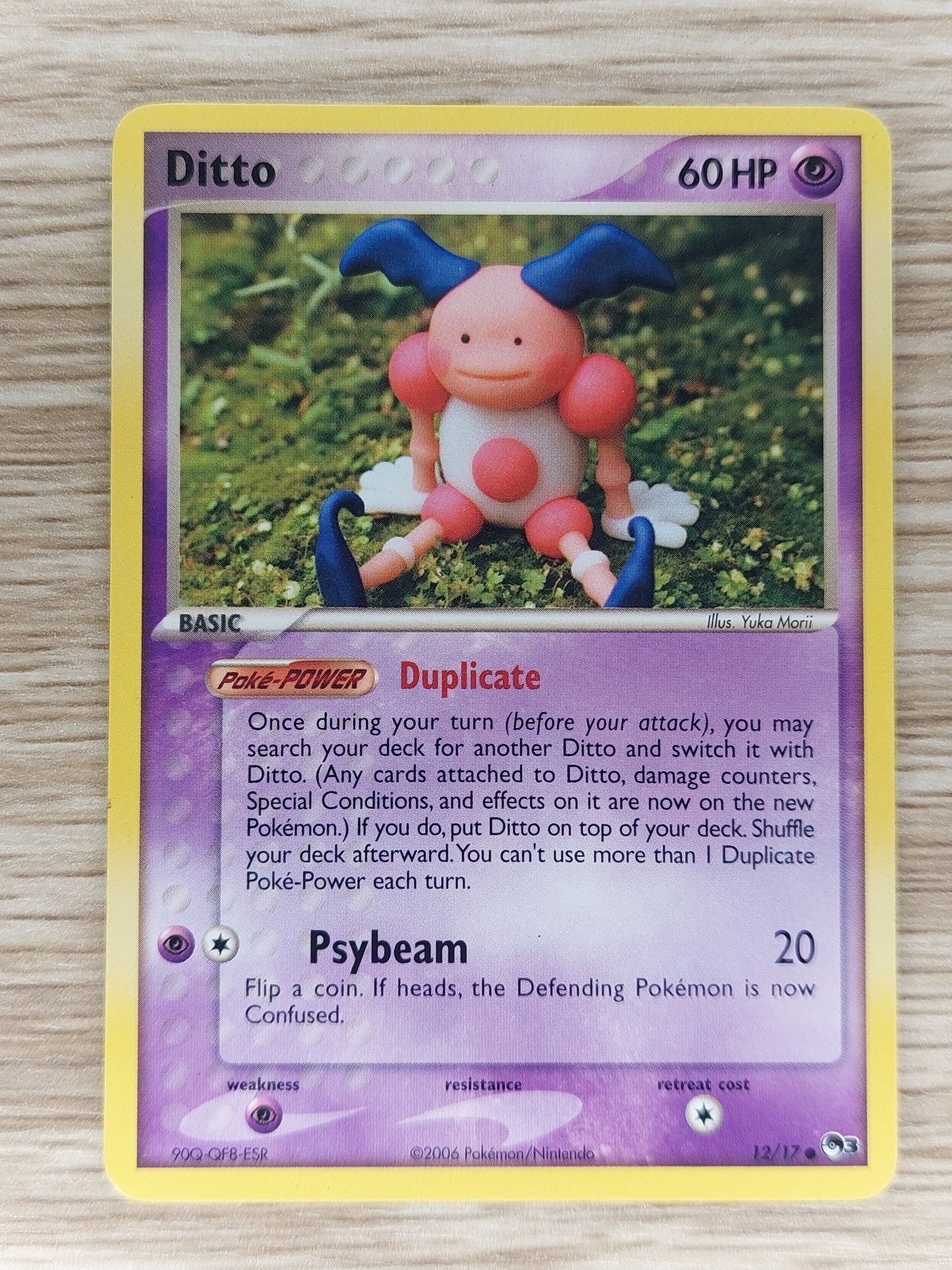 Pokemon 2006 Ditto (Mr.Mime) Pop Series 3 #12/17