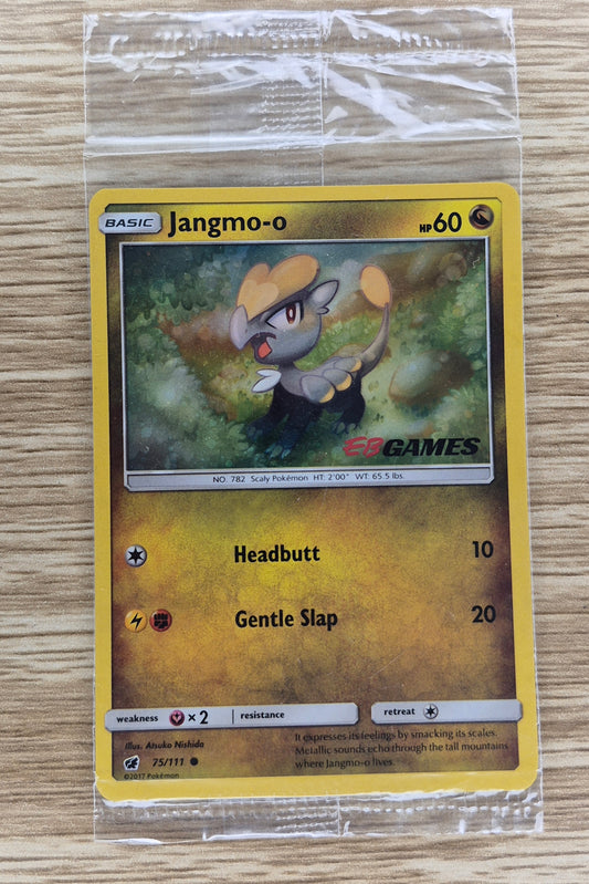 Jangmo-o - 75/111 - Sealed EB Games Reverse Holo - Crimson Invasion Pokemon Card