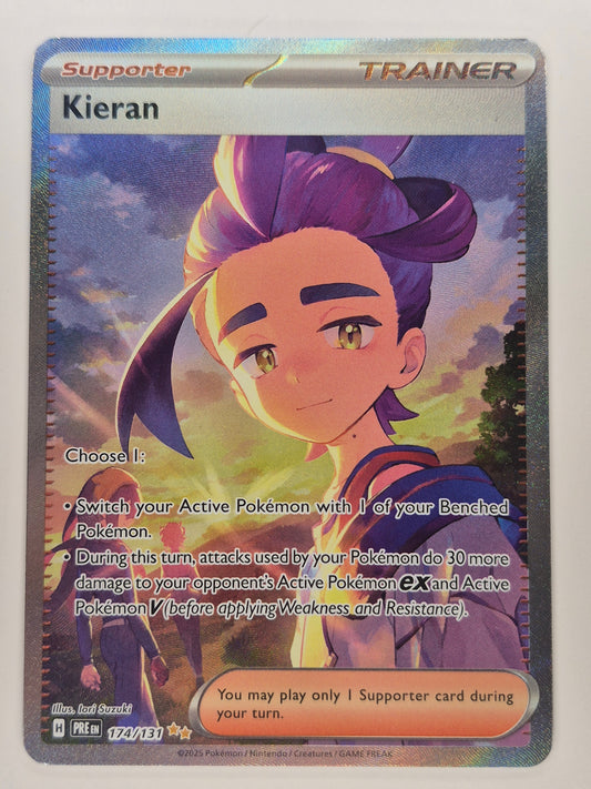 Pokemon TCG Prismatic Evolutions Kieran 174/131 Special Illustration Rare