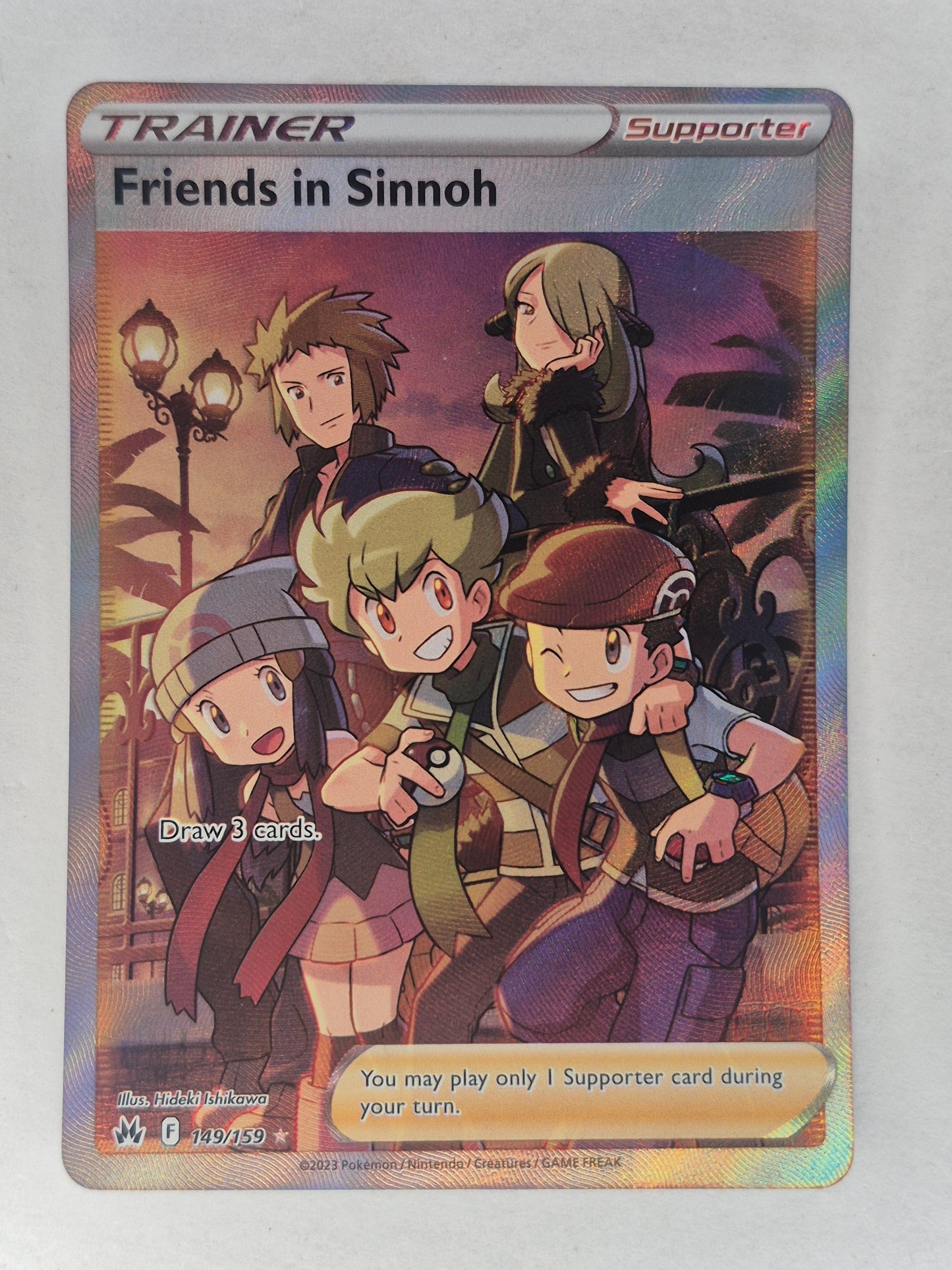 Friends in Sinnoh (Full Art) 149/159 SWSH: Crown Zenith - Pokemon Card - NM
