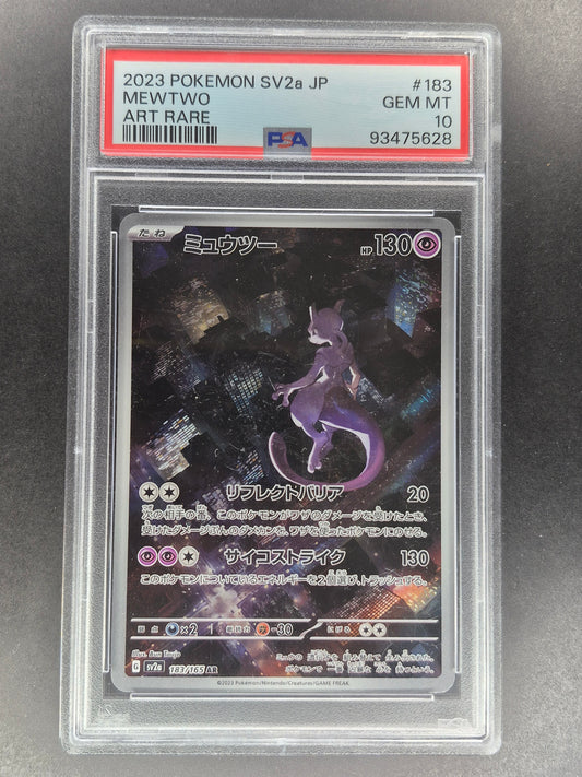 PSA 10 - MEWTWO - 183/165 - POKMEON 151 SV2A JAPANESE AR