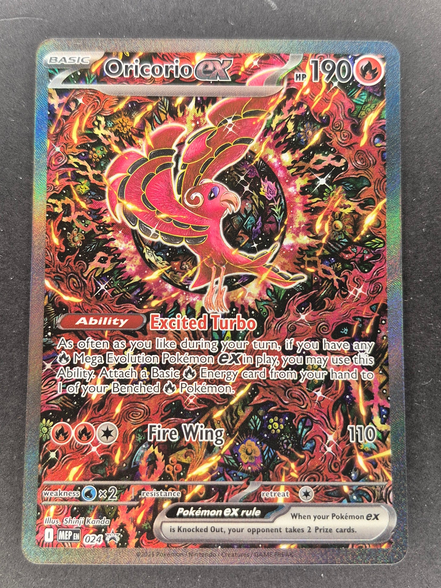 Oricorio EX - MEP 024 - Black Star Promo - Pokemon Card - NM/M