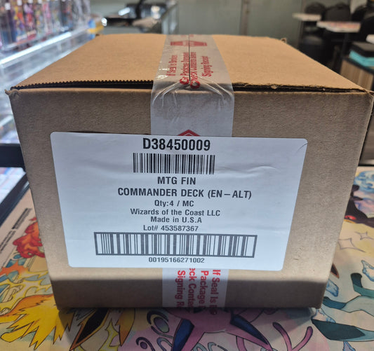 MAGIC THE GATHERING MTG - FINAL FANTASY - SEALED - COMMANDER 4 DECK CASE -----