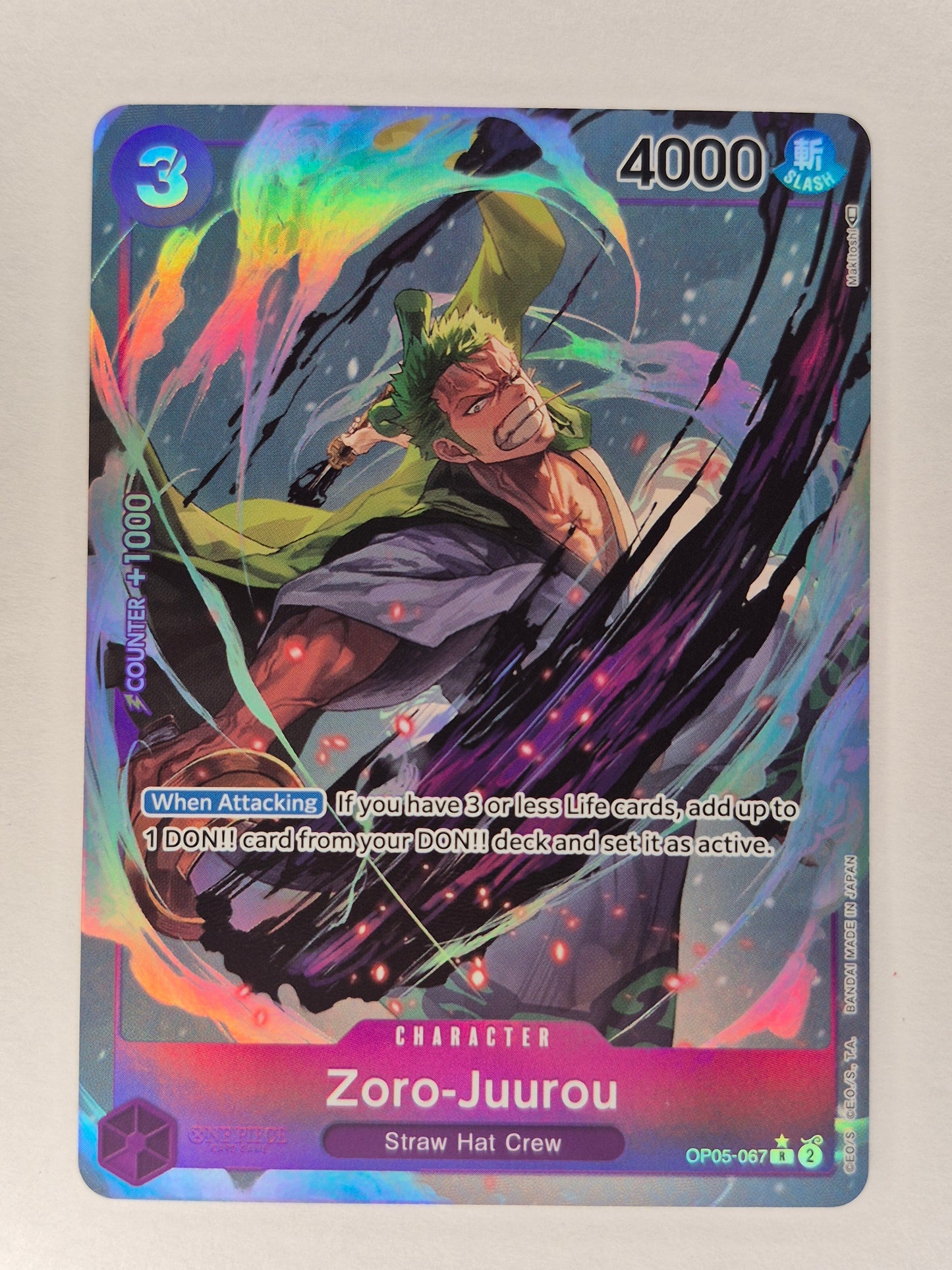 Zoro-Juurou OP05-067 Alternative Art Awakening of the New Era English