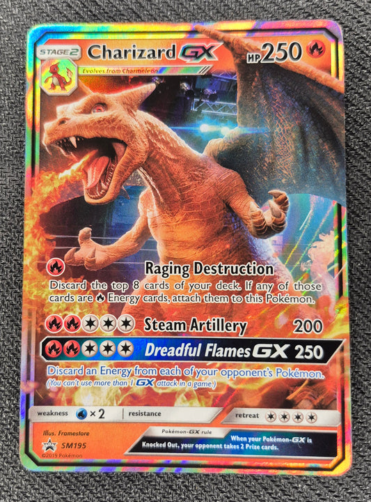 Pokemon TCG Cards Charizard GX SM195 Black Star Promo Holo LP