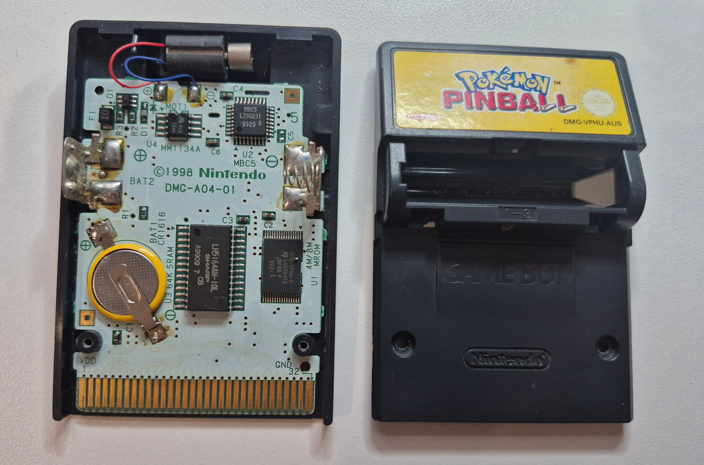 Genuine Original 90's POKEMON PINBALL Nintendo GAME BOY (AUS) New Save Battery
