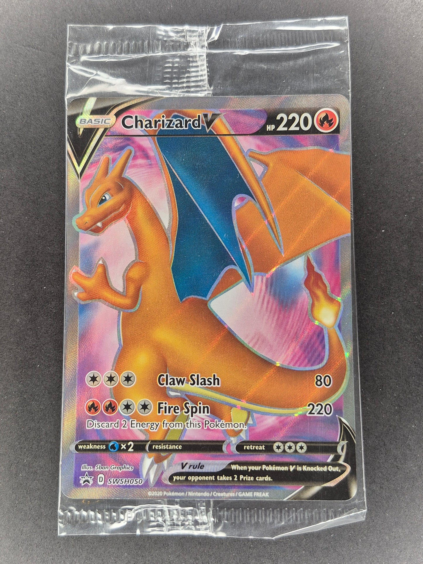 Charizard V FULL ART PROMO CHAMPIONS PATH SWSH050 SEALED