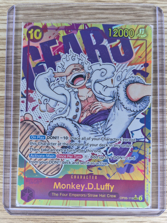 One Piece Card Game- Op05-119 Monkey.D.Luffy Alt Art English Luffy