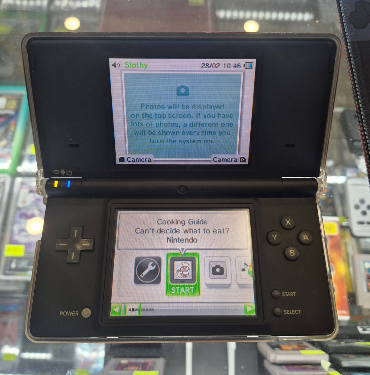 Nintendo DSI Black Console VGC in Red Alloy Case & Original Charger
