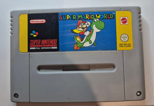 Nintendo Super Mario World - SNES Video Game Cartridge new Save Battery
