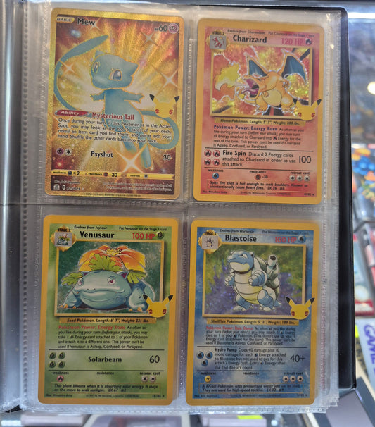 Pokemon Celebrations Complete Set 25+25 include's 10 promos + binder.NM SET