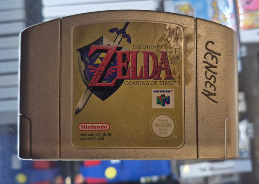 The Legend of Zelda Ocarina of Time - Nintendo N64 PAL AUS - Gold New Battery,Tested