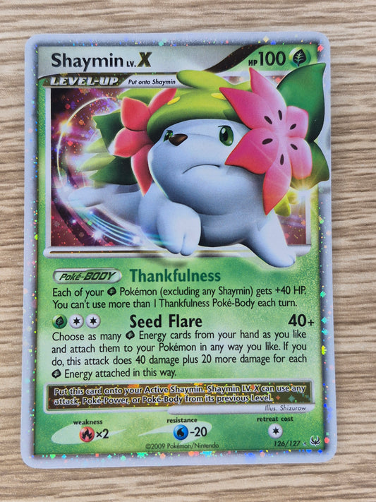 Pokémon TCG Shaymin LV.X Platinum 126/127 Holo Rare Holo LV.X LP