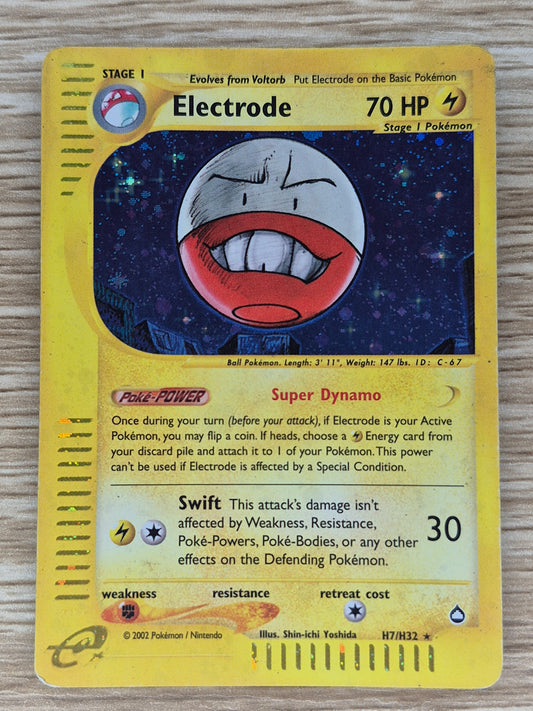 2002 Pokémon Aquapolis H7/H32 Electrode Holo MP