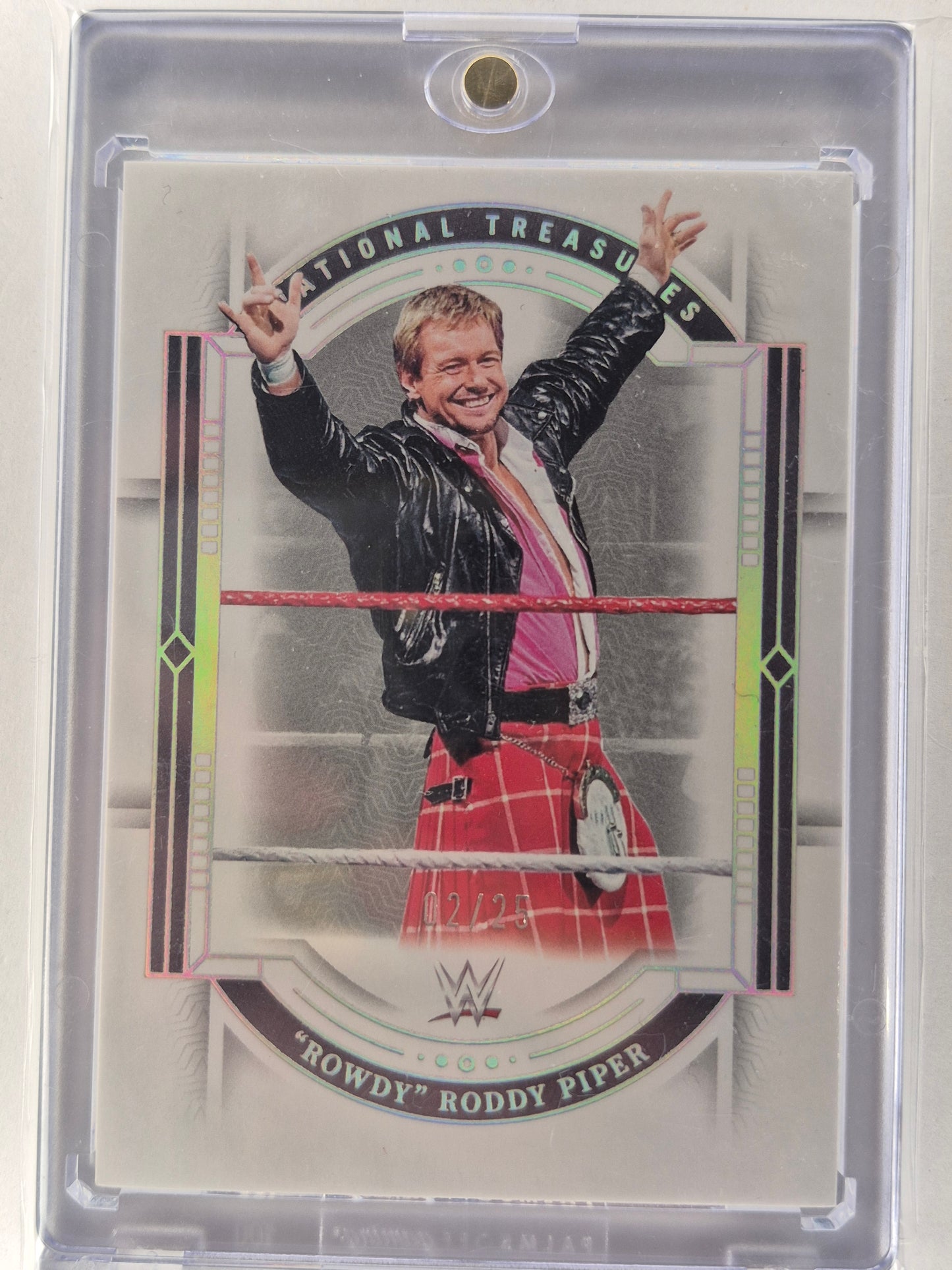2024 Panini National Treasures WWE #81 Rowdy Roddy Piper 02/25 SSP