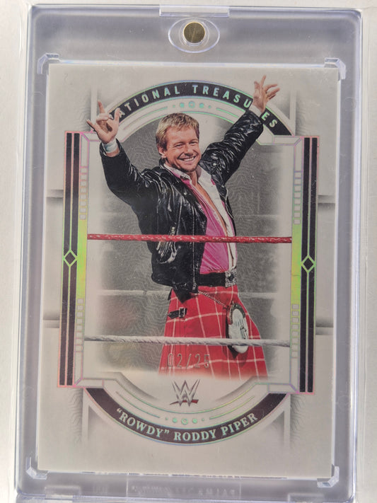 2024 Panini National Treasures WWE #81 Rowdy Roddy Piper 02/25 SSP