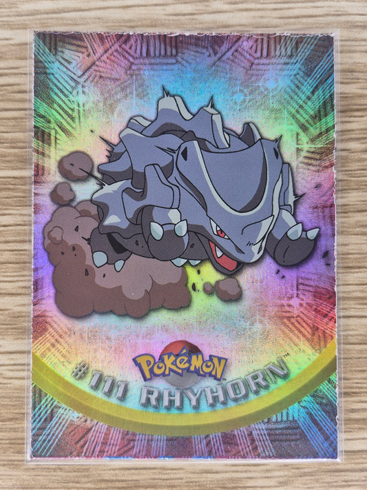 2000 Topps Pokémon Blue Label #111 Rhyhorn Holo NM